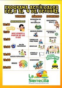 ANIMACION FIN DE SEMANA OCTUBRE