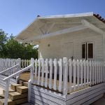 cabaña madera camping sierrecilla